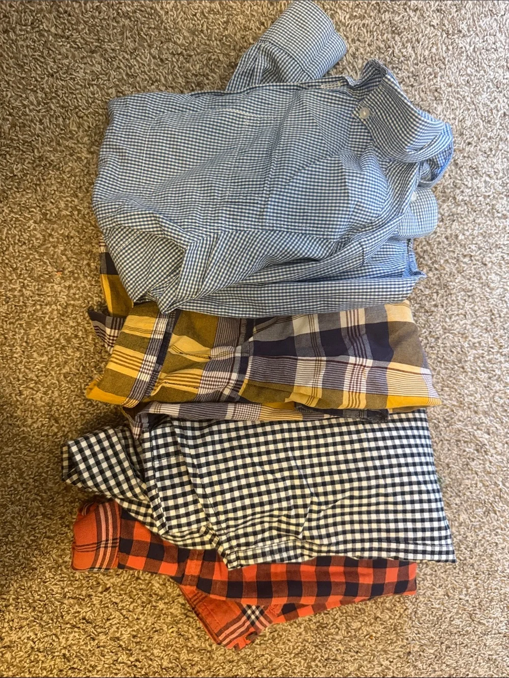 Boys plaid button ups